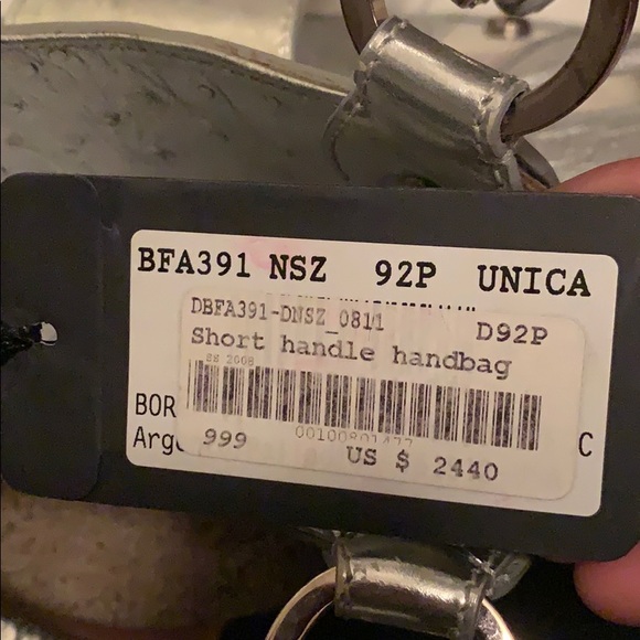 Metallic silver AUTHENTIC Versace shoulder bag - Picture 5 of 7